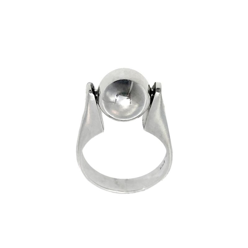 Sterling Silver Spinning Ball Ring | Jewelsmith