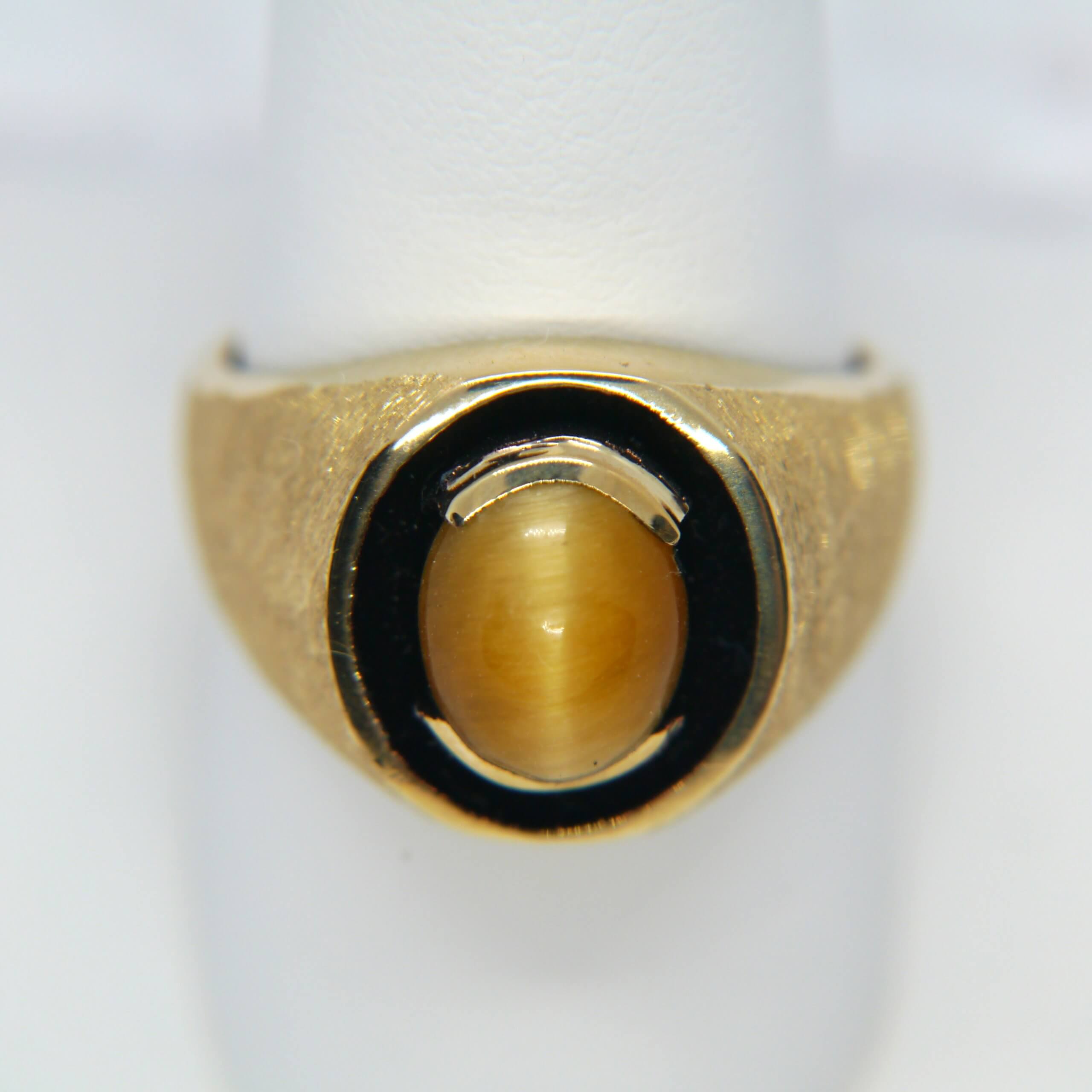 Unbranded 7mm 8mm Mens Gemstone Tiger Eye Stone Band Ring For India | Ubuy