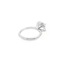 Platinum Lab Created 3ct Diamond Solitaire Ring - Image 5