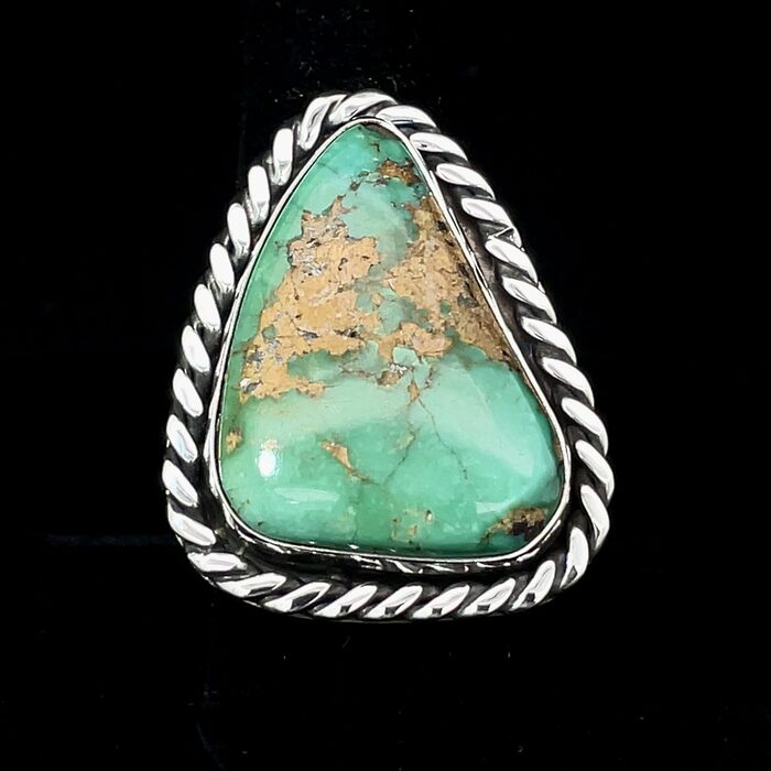 Handmade Royston Turquoise Ring in Sterling Silver