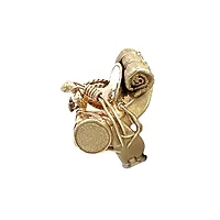 14k Yellow Gold Cowboy Saddle Ring - Image 7