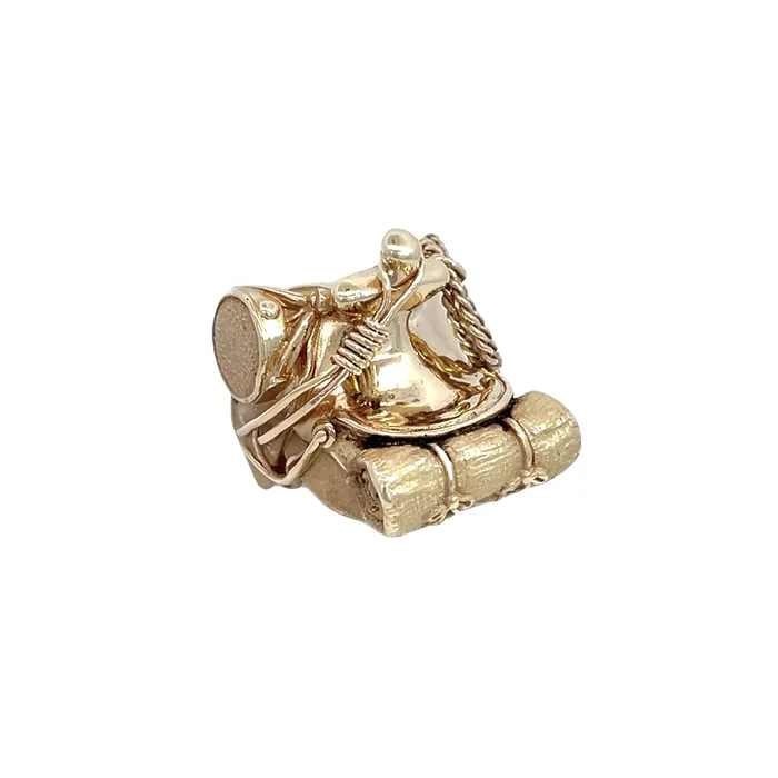 14k Yellow Gold Cowboy Saddle Ring